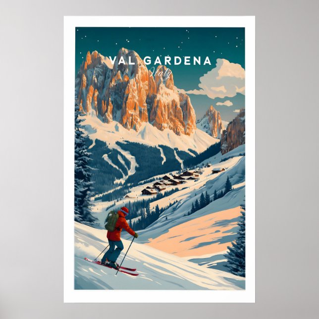 Val Gardena Ski Poster - Italy 1 (Front)