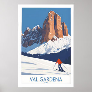Val Gardena Wall Art Ski Poster 1