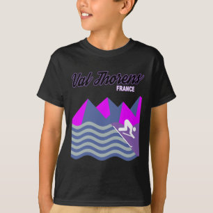 Val Thorens French Alps France Ski Resort Snowboar T-Shirt
