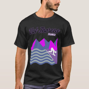 Val Thorens French Alps France Ski Resort Snowboar T-Shirt