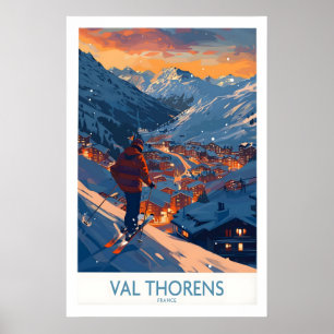 Val Thorens Ski Print 1