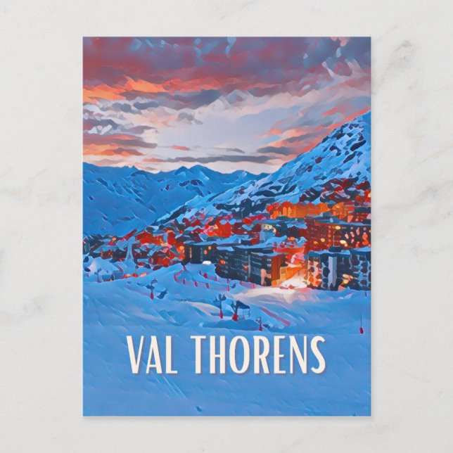 Val Thorens Ski Resort Postcard (Front)