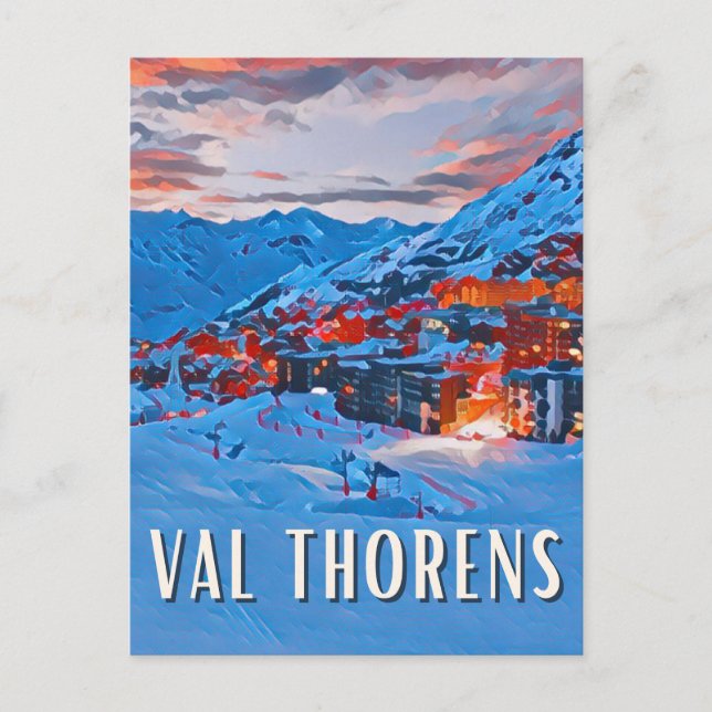 Val Thorens Ski Resort Postcard (Front)