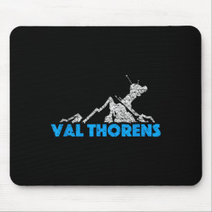 Val Thorens Skiing Snowboarding France Resort Dist Mouse Pad