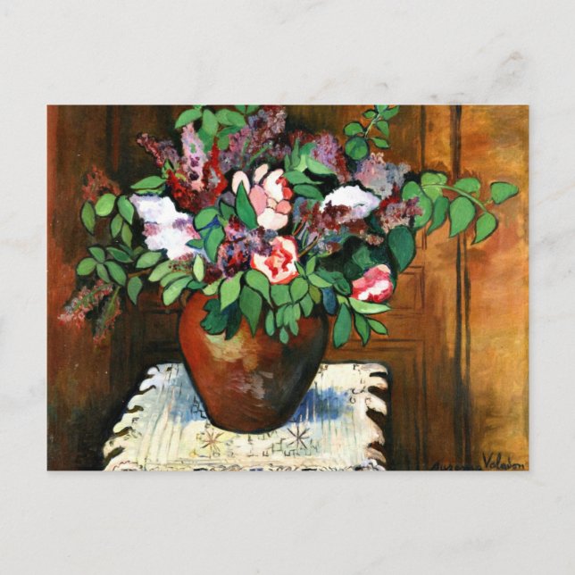 Valadon - Vase of Flowers, 1921 Postcard (Front)