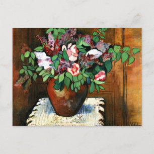 Valadon - Vase of Flowers, 1921 Postcard