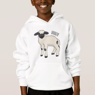Valais Blacknose sheep cartoon illustration
