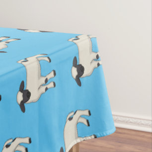 Valais Blacknose sheep cartoon illustration  Tablecloth
