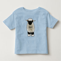 Valais Blacknose sheep cartoon illustration