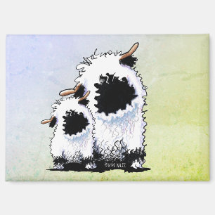 Valais Blacknose Sheep Face Mask Magnet