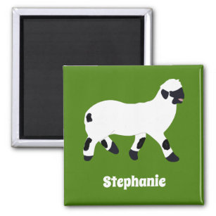 Valais Blacknose Sheep Personalised Farmers Magnet
