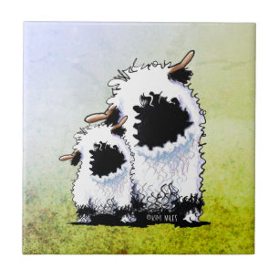 Valais Blacknose Sheep  Tile