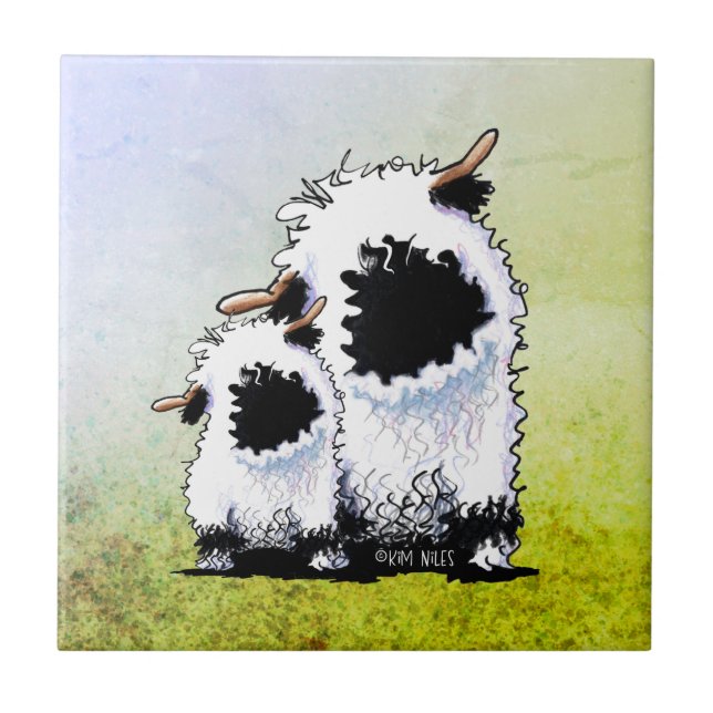 Valais Blacknose Sheep  Tile (Front)