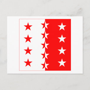 Valais Flag Postcard