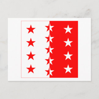 Valais Flag Postcard