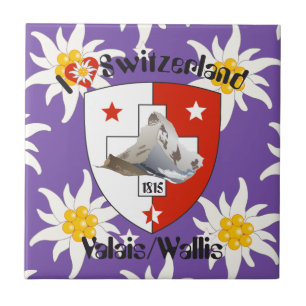Valais v Wallis Schweiz Fliese Tile