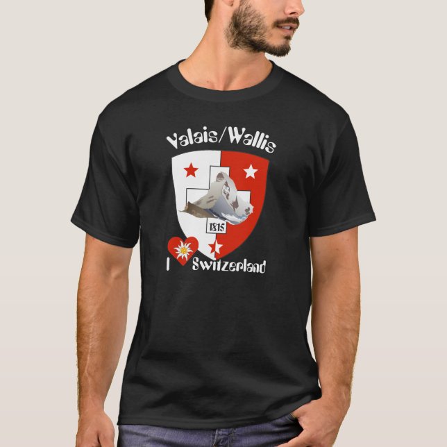 Valais / Wallis Schweiz-Suisse T-shirt (Front)
