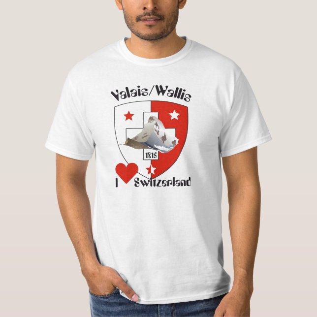 Valais / Wallis Schweiz-Suisse T-shirt (Front)