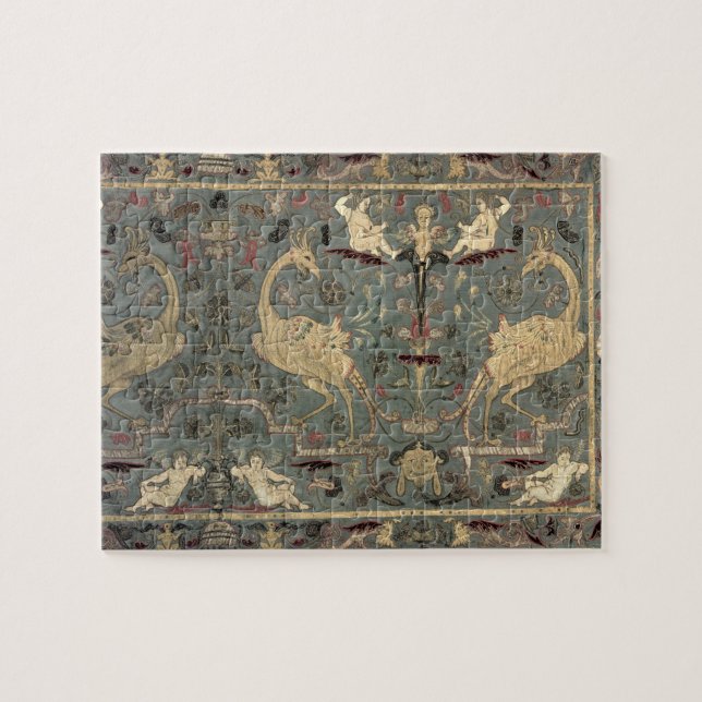 Valance of Renaissance design, 17th century (silk) Jigsaw Puzzle (Horizontal)