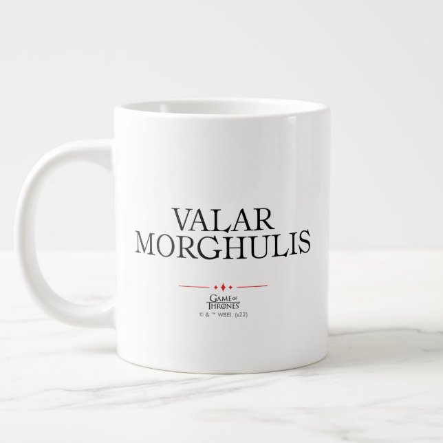 Valar Morghulis Large Coffee Mug (Left)