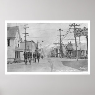 Valdez, Alaska Street 1912 Poster