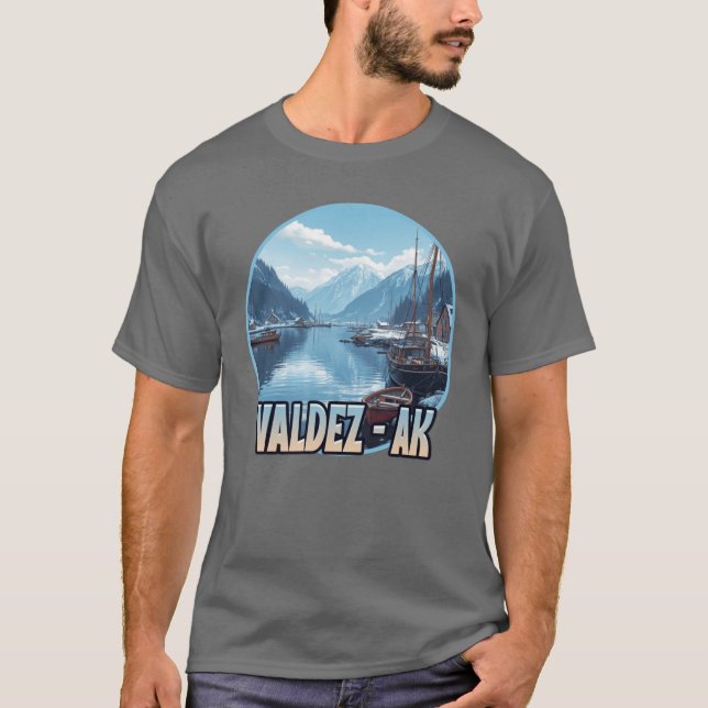 Valdez Alaska T-Shirt (Front)