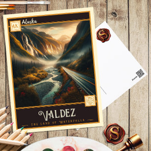 Valdez, Alaska Vintage Postcard