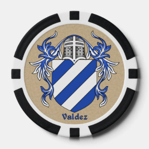 Valdez Heraldic Arms Poker Chips