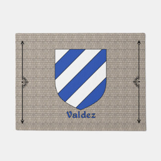 Valdez Historical Shield on Cobblestone Doormat