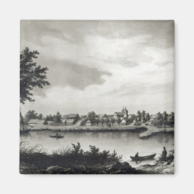 Valdivia, from 'The History of Chile'engraved Magnet (Front)