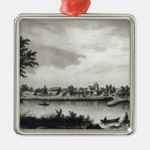 Valdivia, from 'The History of Chile'engraved Metal Tree Decoration