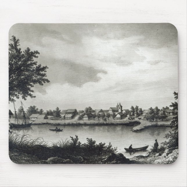 Valdivia, from 'The History of Chile'engraved Mouse Pad (Front)