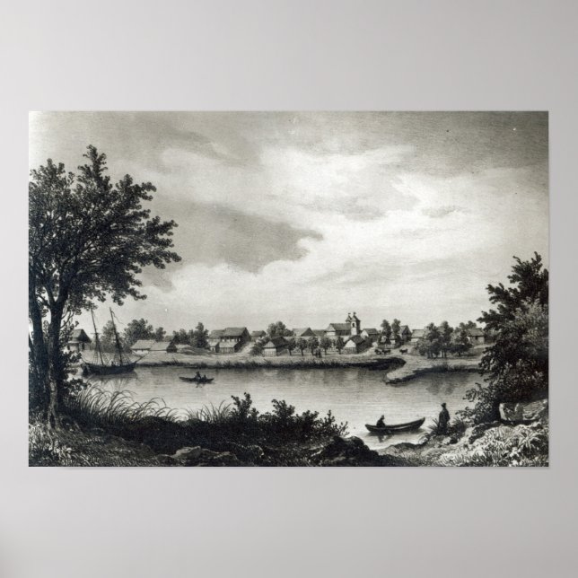 Valdivia, from 'The History of Chile'engraved Poster (Front)