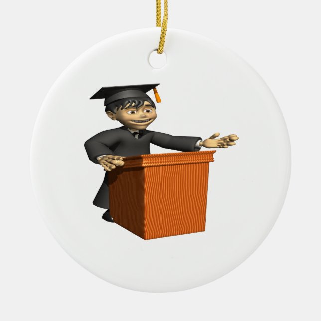 Valedictorian Ceramic Tree Decoration (Front)