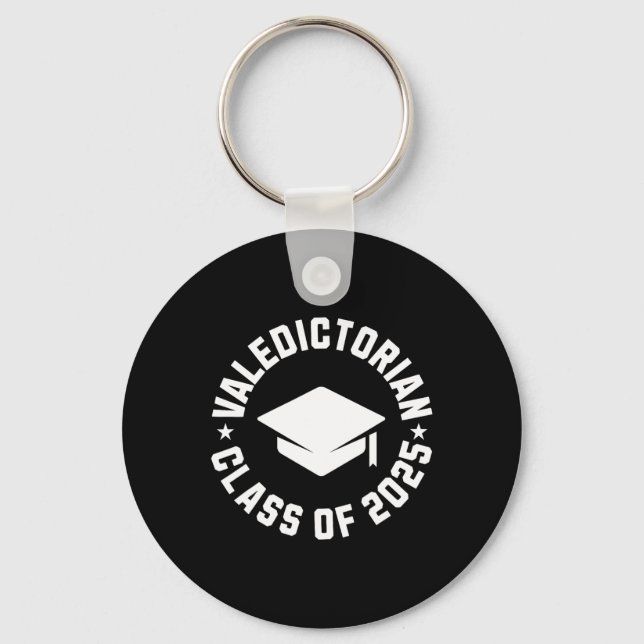 Valedictorian Cl Of 2025 Graduation  Key Ring (Front)