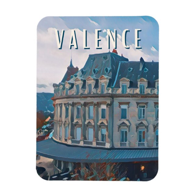 Valence Photo Vintage  Magnet (Vertical)