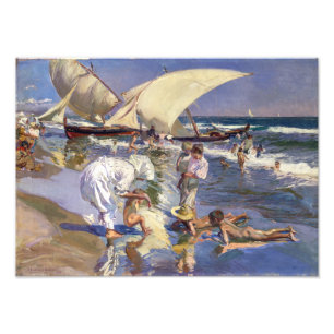 Valencia Beach Morning Light Joaquín Sorolla Photo Print