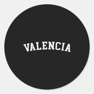 Valencia  classic round sticker