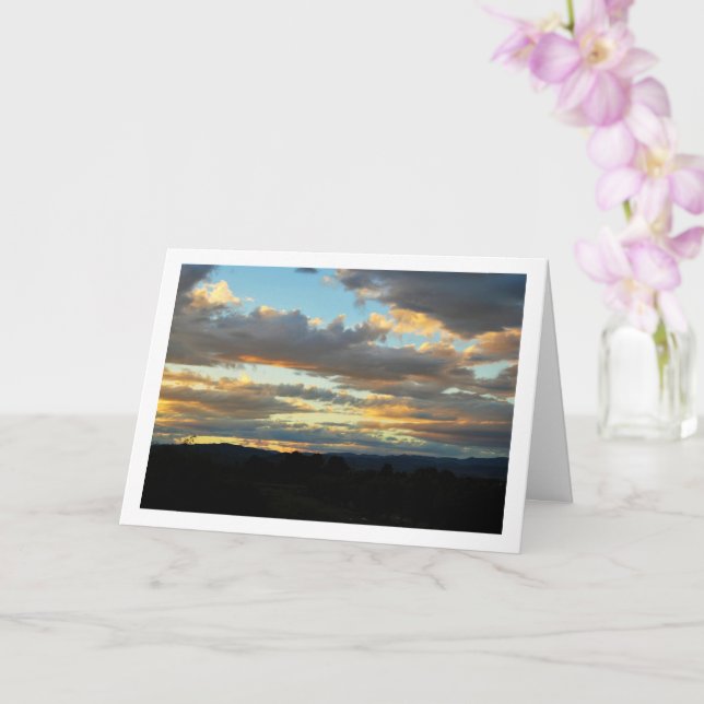 Valencia Country Sky Landscape Card (Orchid)