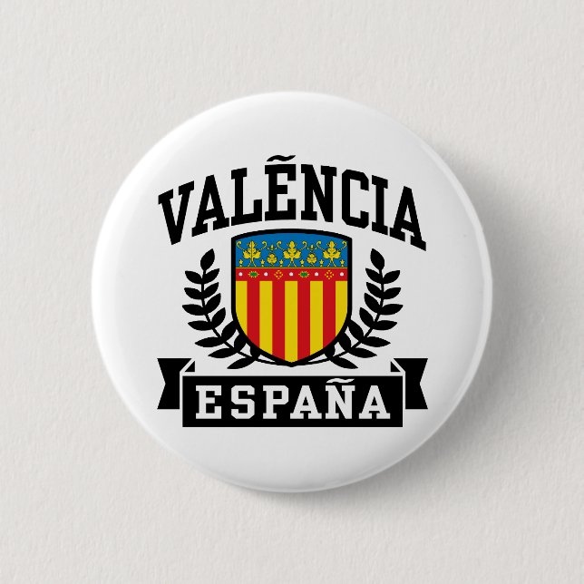 Valencia Espana 6 Cm Round Badge (Front)