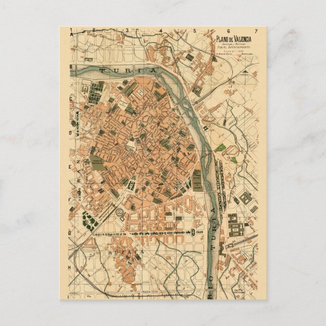 Valencia Spain 1904 Postcard (Front)