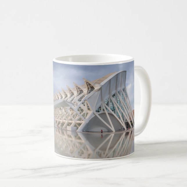 Valencia Spain City of Arts and Sciences Calatrava Coffee Mug (Front Right)