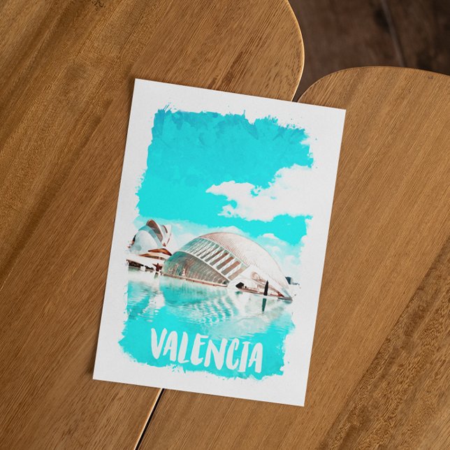 Valencia Spain L’Hemisfèric Postcard (Valencia Spain travel postcard)