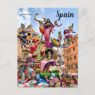 Valencia Spain Postcard