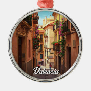 Valencia Spain Travel Metal Tree Decoration