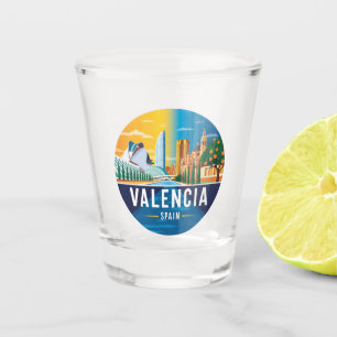Valencia Spain Travel Shot Glass
