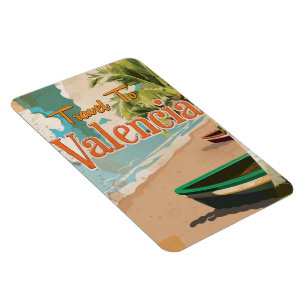Valencia,Spain Vintage vacation Poster Magnet