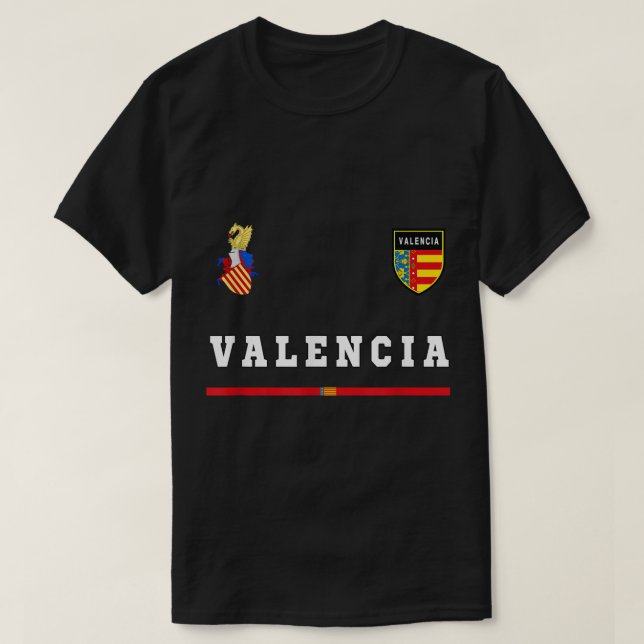 Valencia SportSoccer Jersey Tee Flag Football Spai (Design Front)