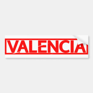 Valencia Stamp Bumper Sticker