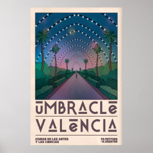 Valencia Travel Poster Mid Century Style (Gallery